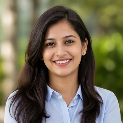 AI professional headshot — Smart Casual, Outdoor Natural background