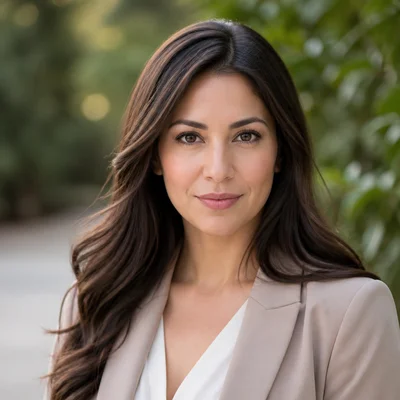 AI professional headshot — Tech Industry, Outdoor Natural background