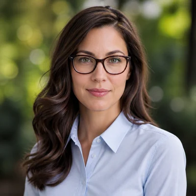 AI professional headshot — Smart Casual, Outdoor Natural background