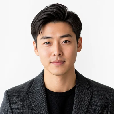 AI professional headshot — Creative Professional, Studio White background