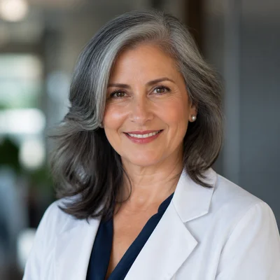 AI professional headshot — Medical/Healthcare, Office Setting background