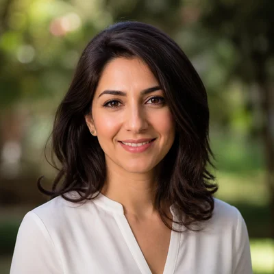 AI professional headshot — Tech Industry, Outdoor Natural background