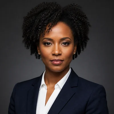 AI professional headshot — Business Formal, Studio Gray background