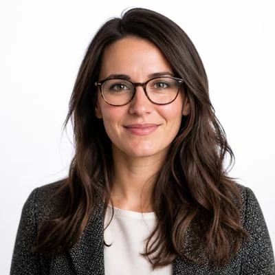 AI professional headshot — Creative Professional, Studio White background