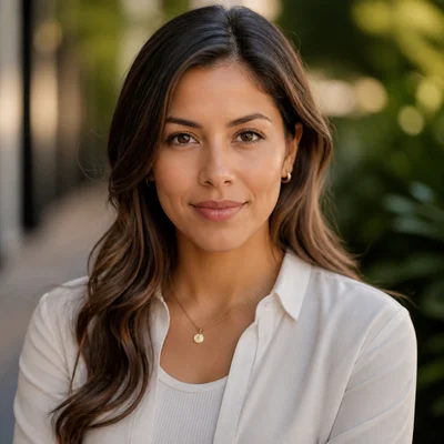 AI professional headshot — Tech Industry, Outdoor Natural background
