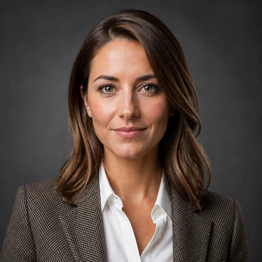 Academic Tweed attire example headshot