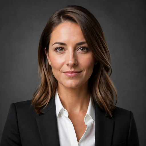 Black Suit attire example headshot