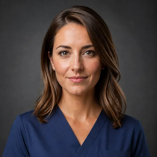 Medical Scrubs attire example headshot