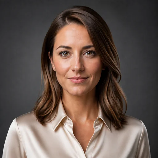 Silk Blouse attire example headshot