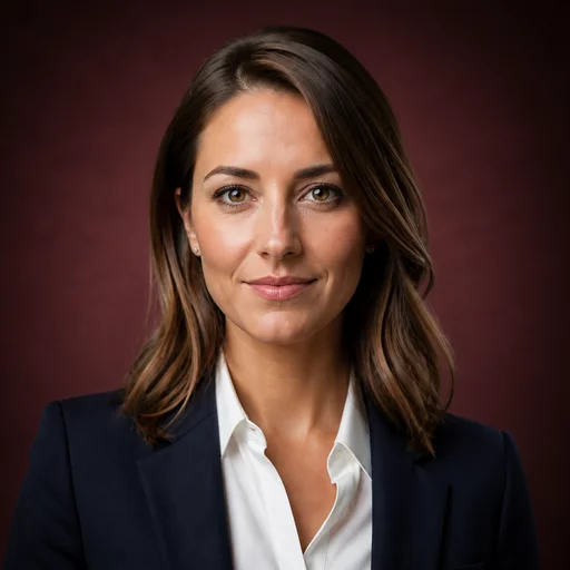 Burgundy Studio backgrounds example headshot