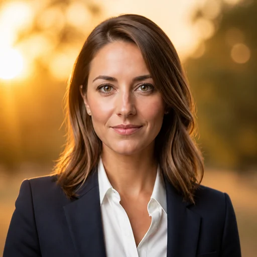 Golden Hour backgrounds example headshot