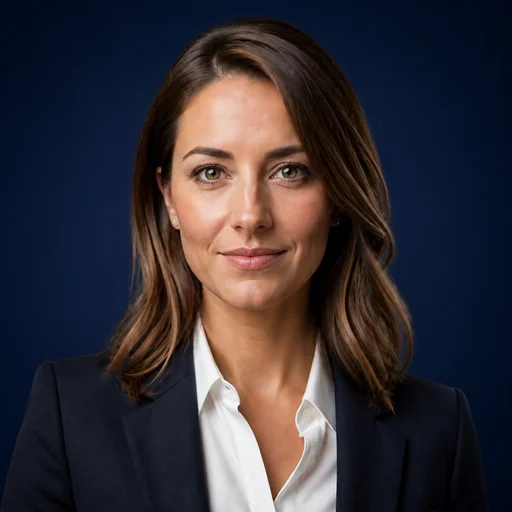 Solid Navy backgrounds example headshot