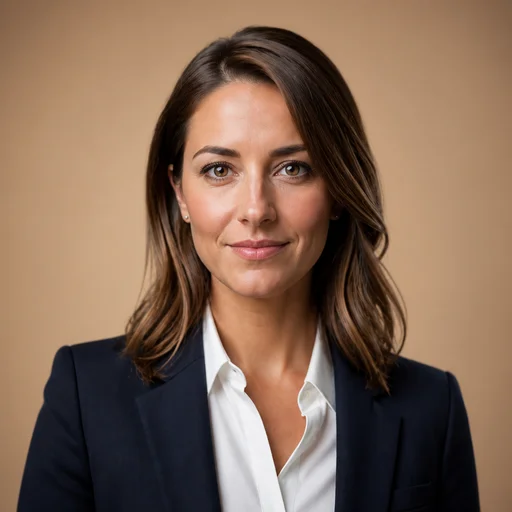 Warm Beige backgrounds example headshot
