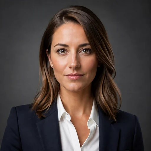 Confident expression example headshot
