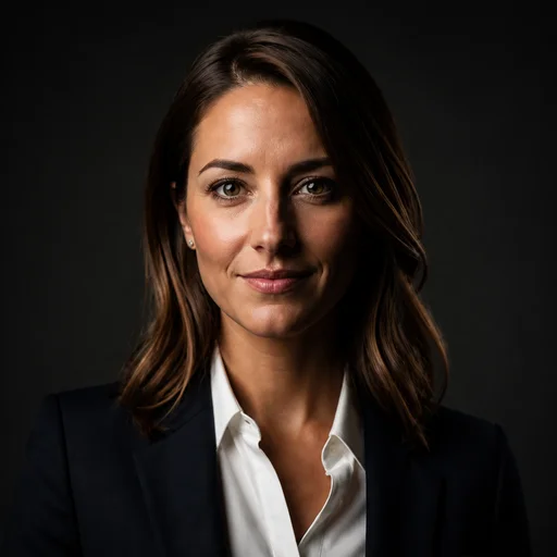 Dramatic lighting example headshot