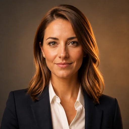 Golden Hour Glow lighting example headshot