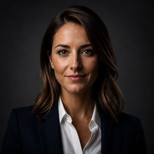 Low-Key Moody lighting example headshot