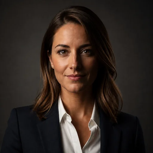 Rembrandt lighting example headshot